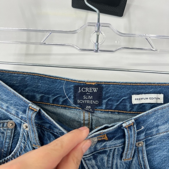 J. Crew Factory Premium Edition Slim Boyfriend Patchwork Jeans Button Fly - Picture 5 of 9